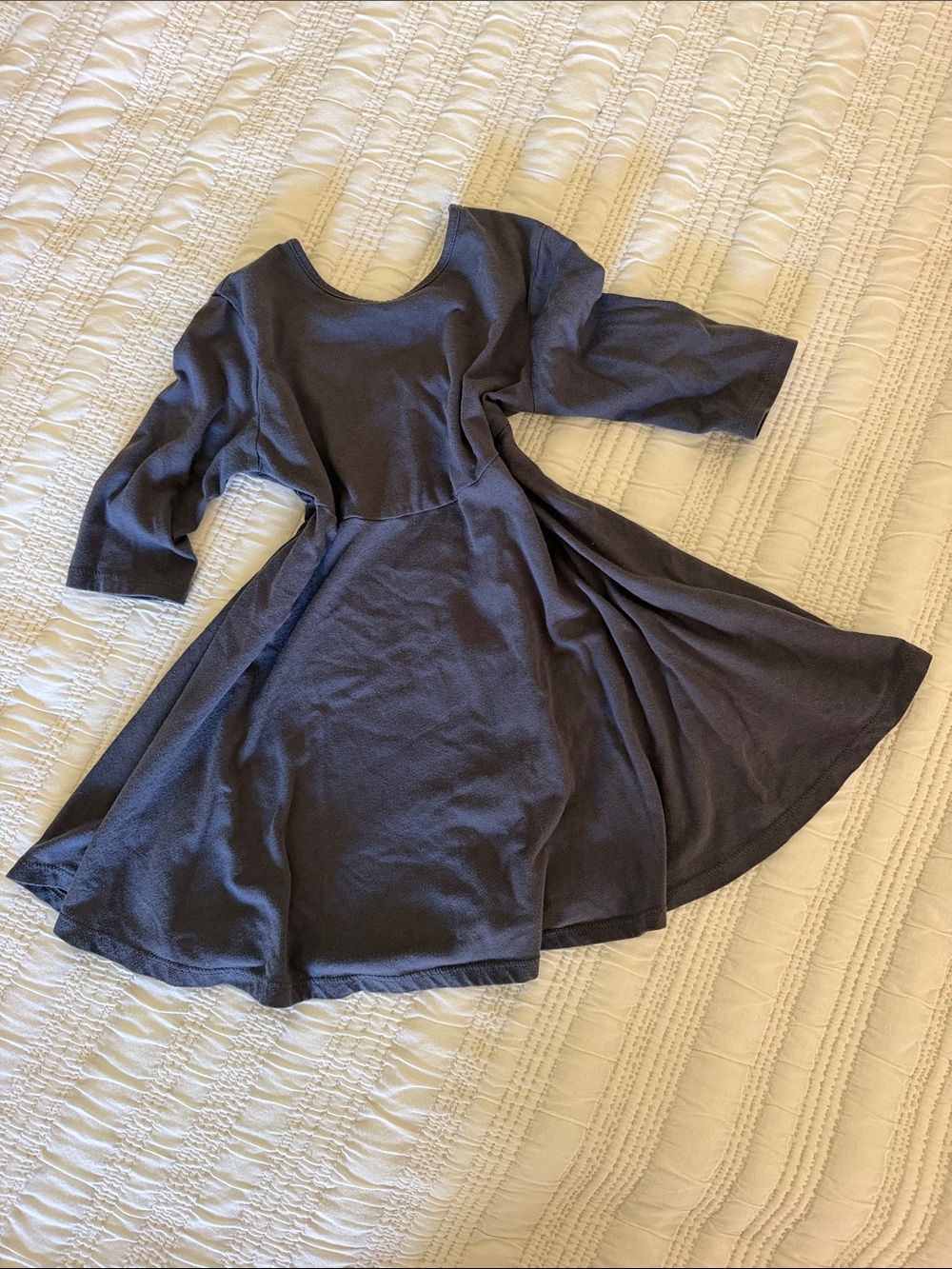 Old Navy Dark Gray Fit-and-Flare Dress